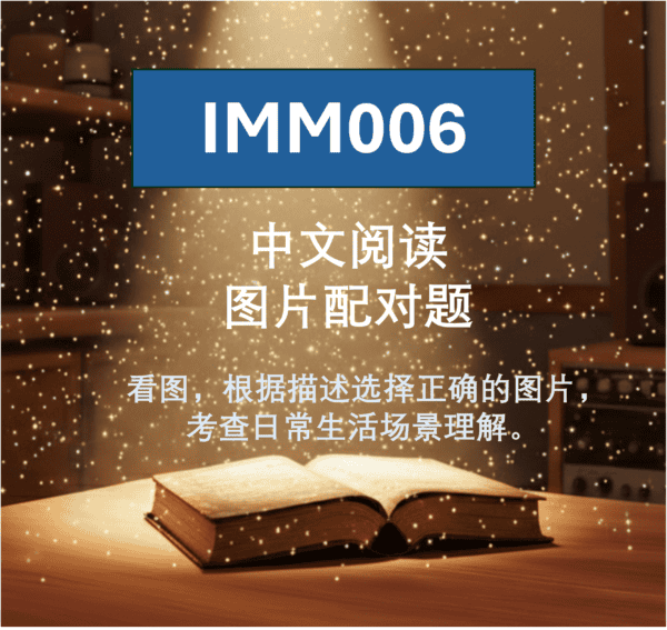 IMM006 中文阅读_图片配对题