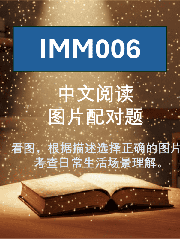 IMM006 中文阅读_图片配对题