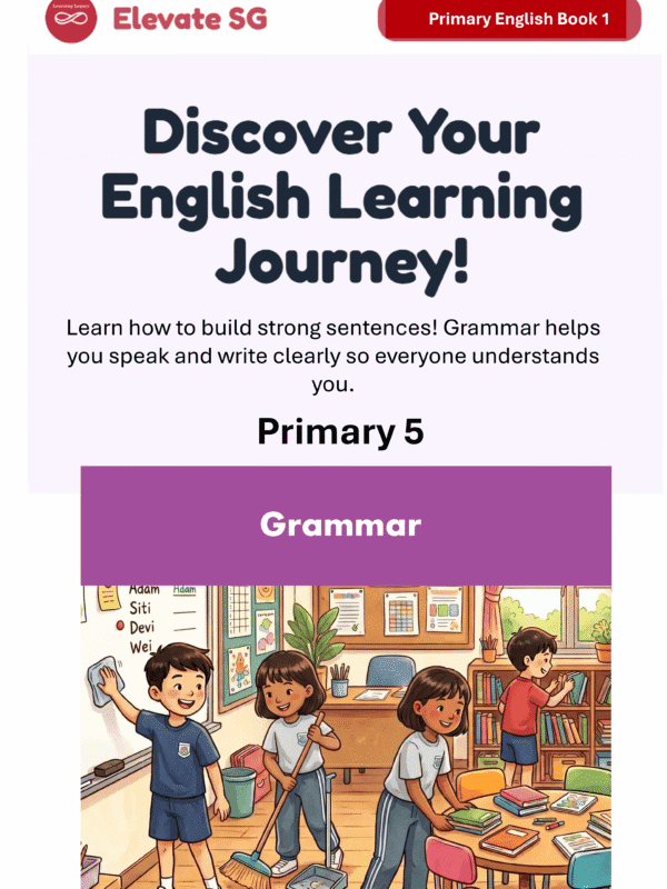 Elevate SG: Primary 5 -Grammar-English Mastery Series – Adaptive Interactive Smart Book