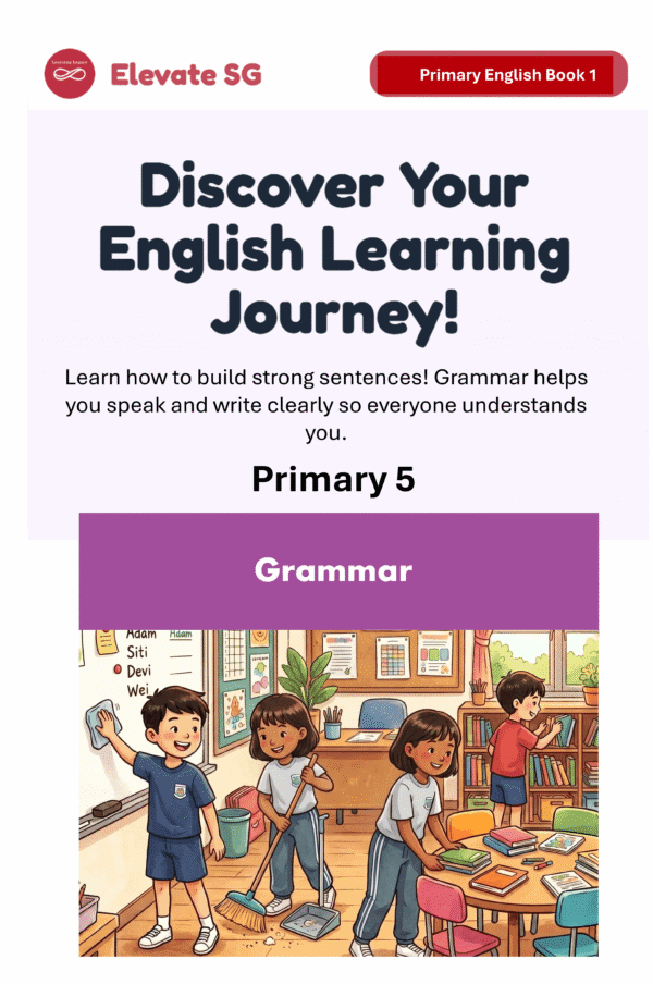 Elevate SG: Primary 5 -Grammar-English Mastery Series – Adaptive Interactive Smart Book