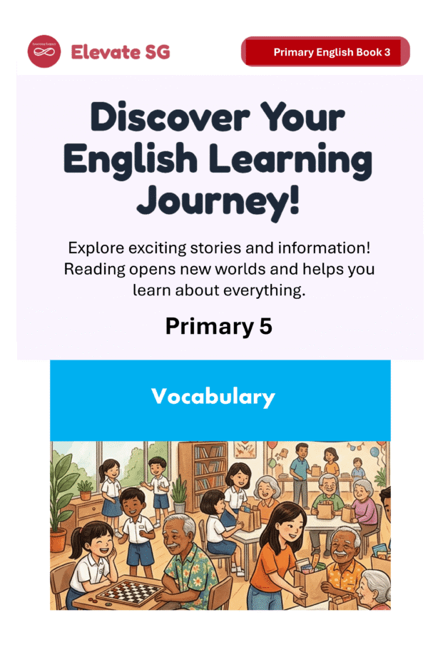 Elevate SG: Primary 5 -Vocabulary-English Mastery Series – Adaptive Interactive Smart Book