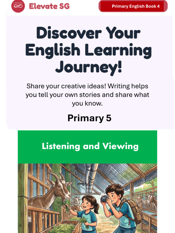 Elevate SG: Primary 5-Listening and Viewing- English AI Coaching Smart Book