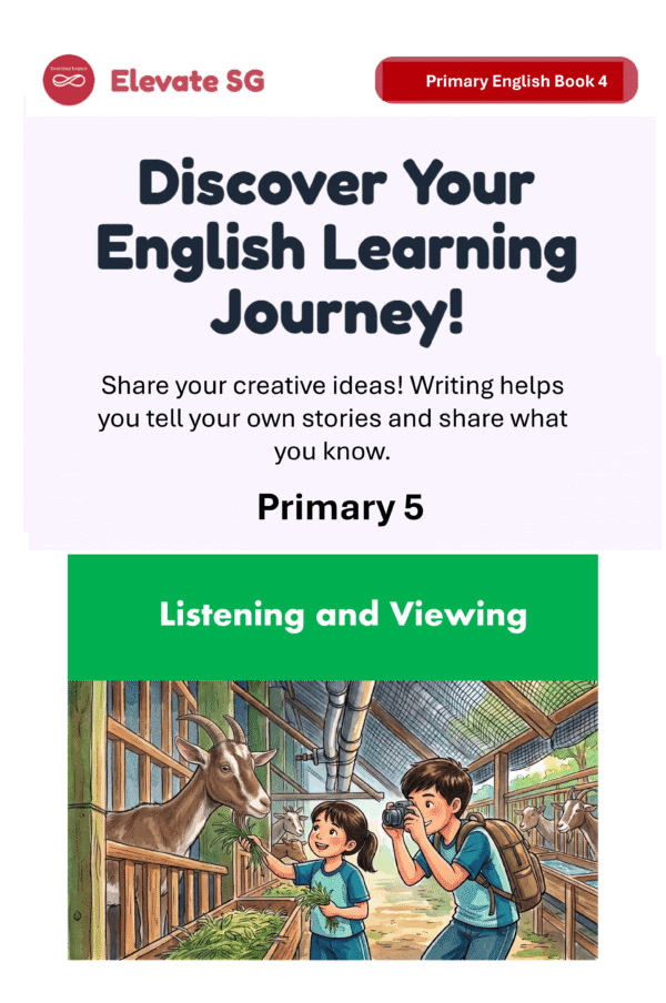 Elevate SG: Primary 5-Listening and Viewing- English AI Coaching Smart Book