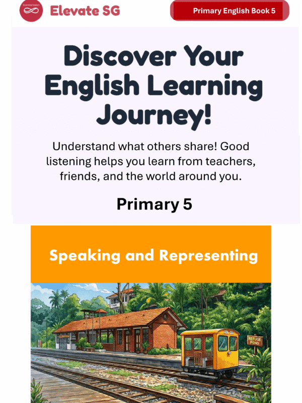 Elevate SG: Primary 5-Speaking and Representing- English AI Coaching Smart Book