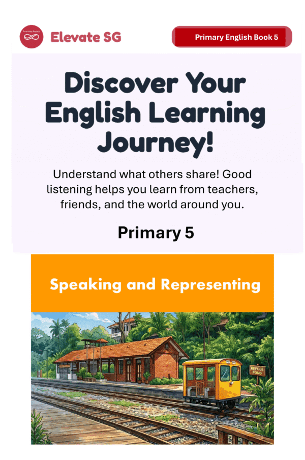 Elevate SG: Primary 5-Speaking and Representing- English AI Coaching Smart Book