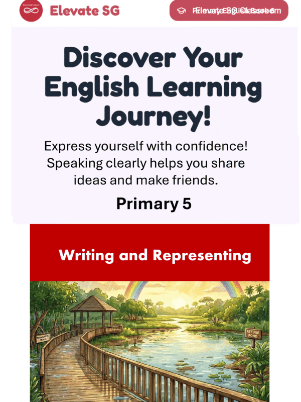 Elevate SG: Primary 5-Writing and Representing- English AI Coaching Smart Book