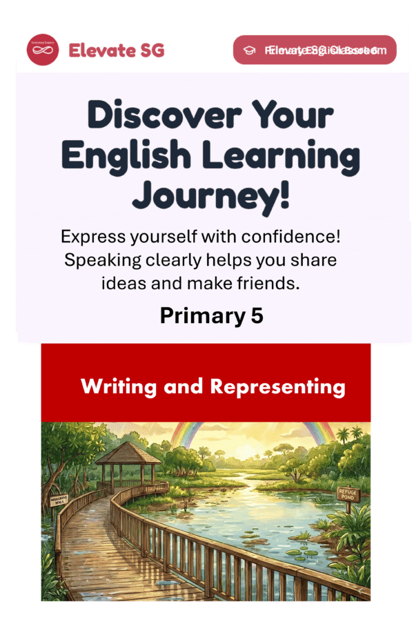 Elevate SG: Primary 5-Writing and Representing- English AI Coaching Smart Book