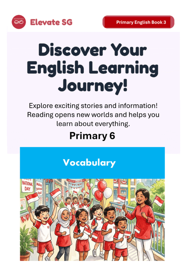 Elevate SG: Primary 6 -Vocabulary-English Mastery Series – Adaptive Interactive Smart Book