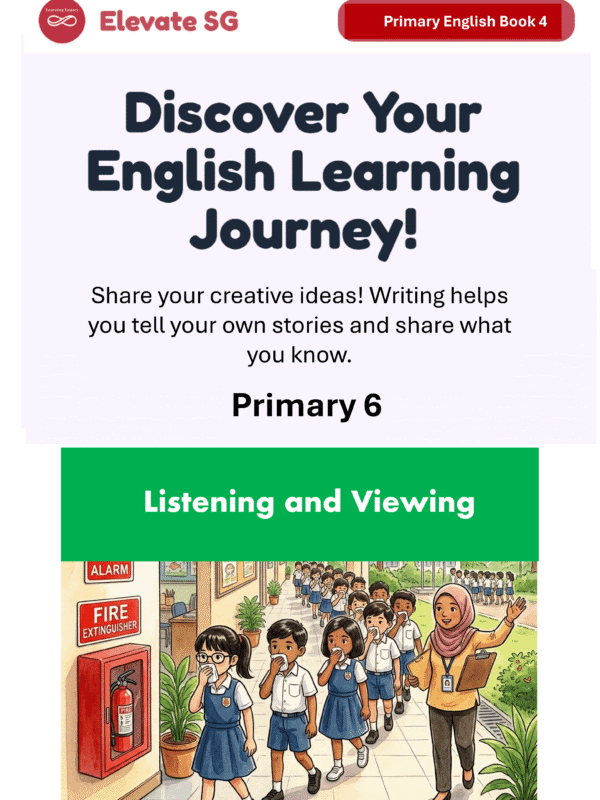 Elevate SG: Primary 6-Listening and Viewing- English AI Coaching Smart Book