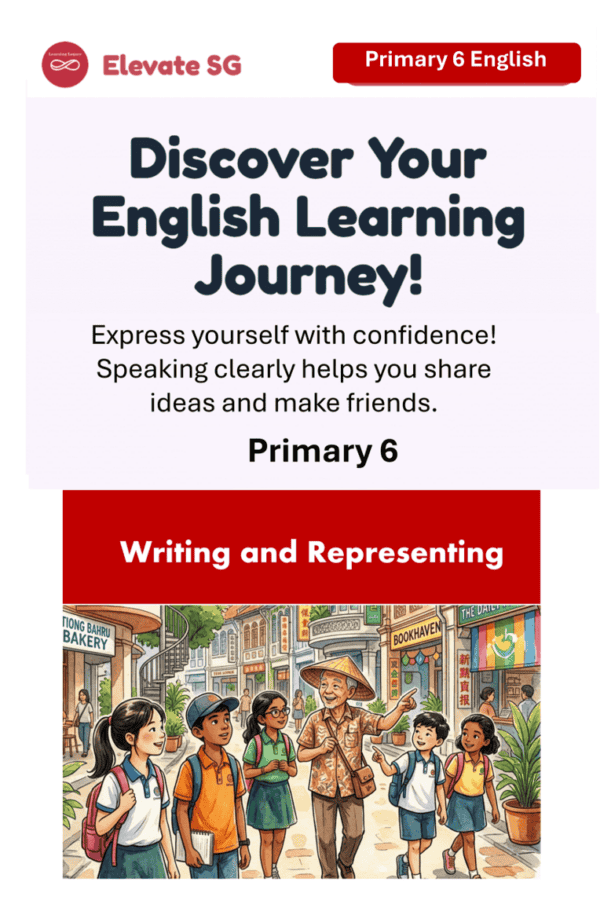 Elevate SG: Primary 6-Writing and Representing- English AI Coaching Smart Book